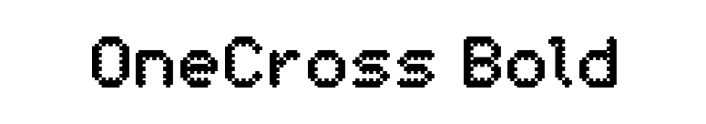 OneCross Bold font preview