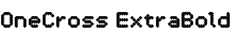 OneCross ExtraBold font preview