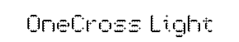 OneCross Light font preview