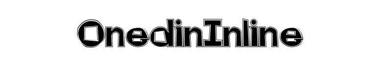 OnedinInline font preview
