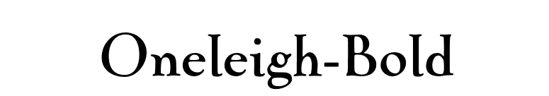 Oneleigh-Bold font preview