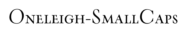 Oneleigh-SmallCaps font preview