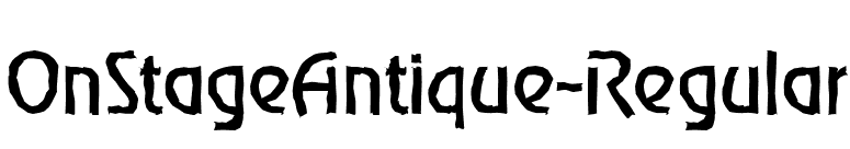 OnStageAntique-Regular font preview