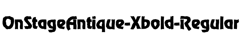 OnStageAntique-Xbold-Regular font preview