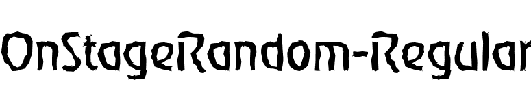 OnStageRandom-Regular font preview