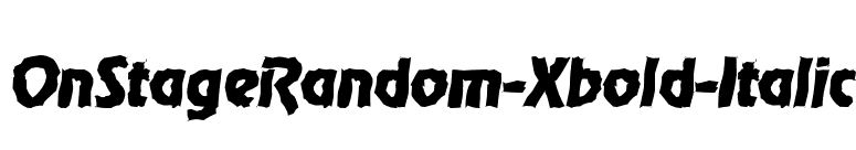 OnStageRandom-Xbold-Italic font preview