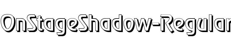 OnStageShadow-Regular font preview