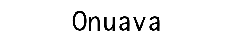 Onuava font preview