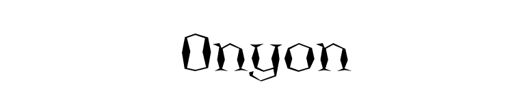 Onyon font preview