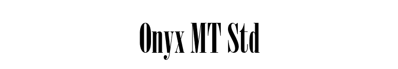 Onyx MT Std font preview