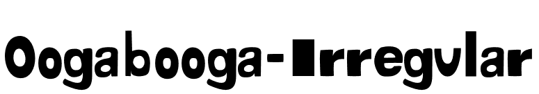 Oogabooga-Irregular font preview