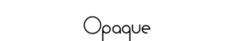 Opaque font preview