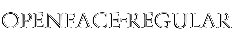 Openface-Regular font preview