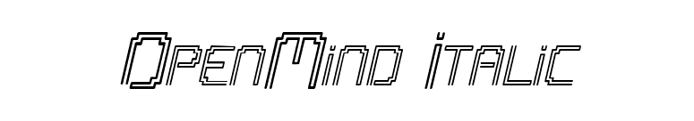 OpenMind Italic font preview