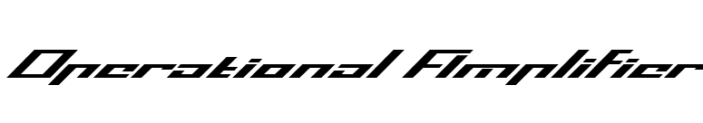 Operational Amplifier font preview