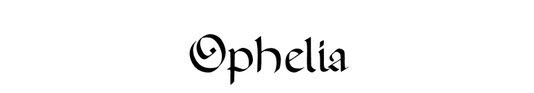 Ophelia font preview