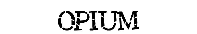 Opium font preview