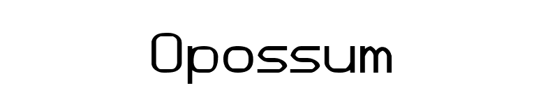 Opossum font preview