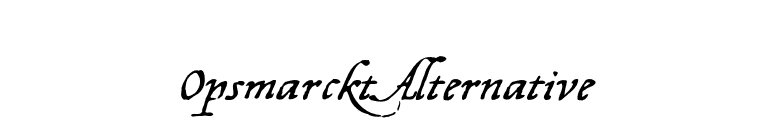 OpsmarcktAlternative font preview