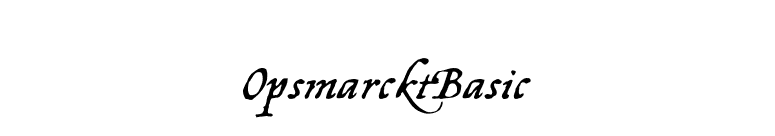 OpsmarcktBasic font preview