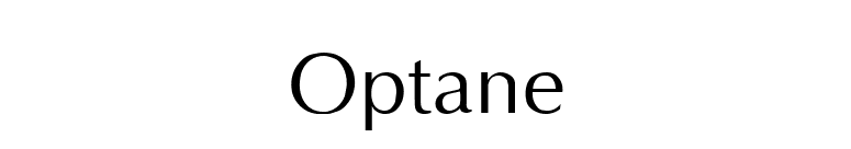 Optane font preview