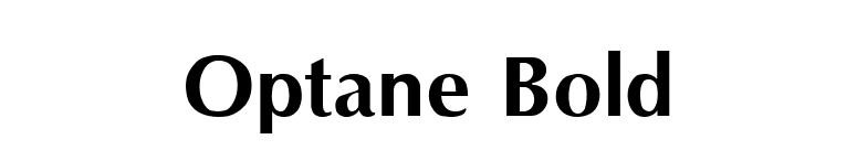 Optane Bold font preview