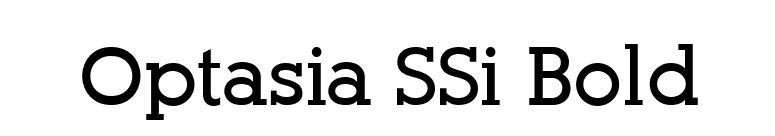 Optasia SSi Bold font preview