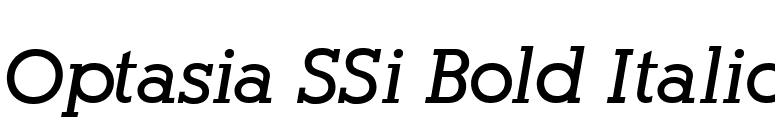 Optasia SSi Bold Italic font preview