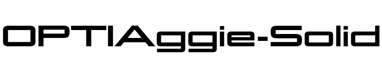 OPTIAggie-Solid font preview
