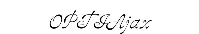 OPTIAjax font preview