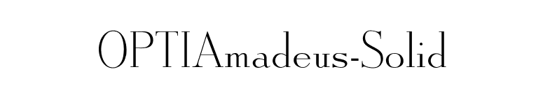 OPTIAmadeus-Solid font preview
