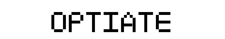 Optiate font preview
