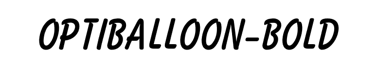 OPTIBalloon-Bold font preview