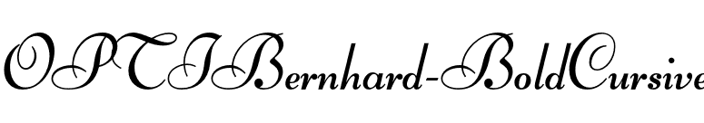 OPTIBernhard-BoldCursive font preview