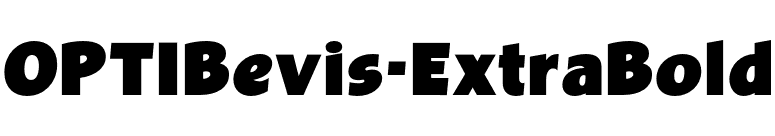 OPTIBevis-ExtraBold font preview
