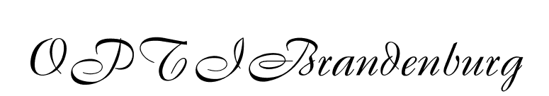 OPTIBrandenburg font preview