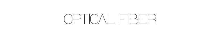 OPTICAL FIBER font preview