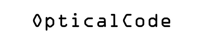 OpticalCode font preview