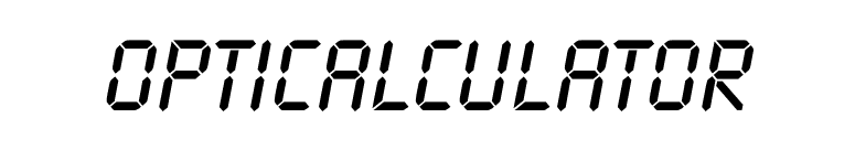 OPTICalculator font preview