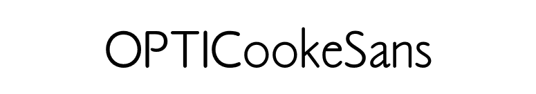 OPTICookeSans font preview