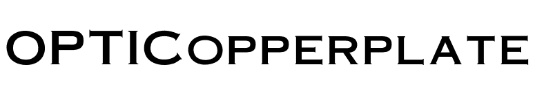 OPTICopperplate font preview
