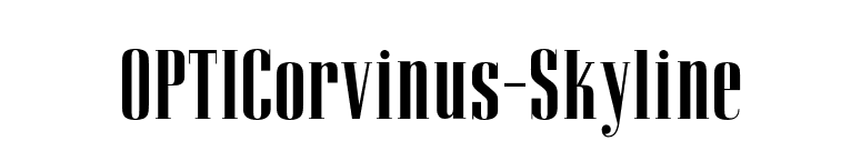 OPTICorvinus-Skyline font preview