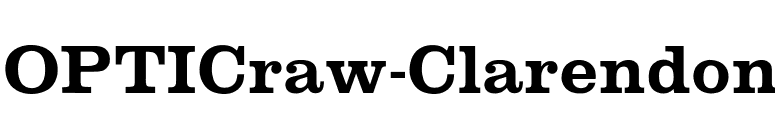 OPTICraw-Clarendon font preview
