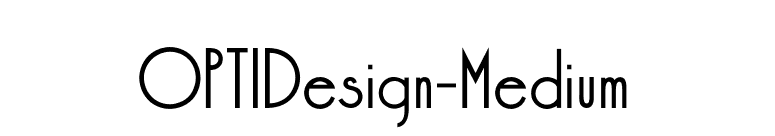 OPTIDesign-Medium font preview