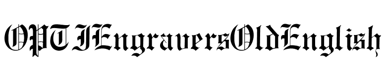 OPTIEngraversOldEnglish font preview