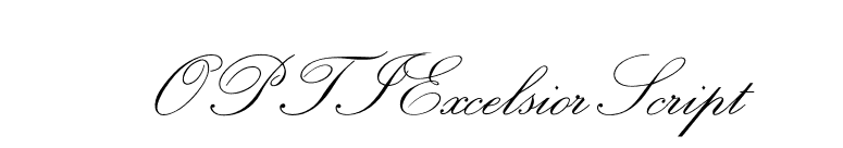OPTIExcelsiorScript font preview
