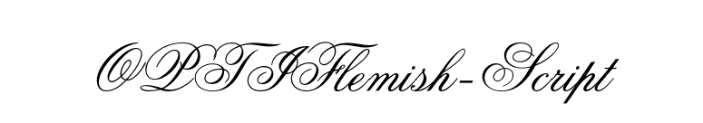 OPTIFlemish-Script font preview