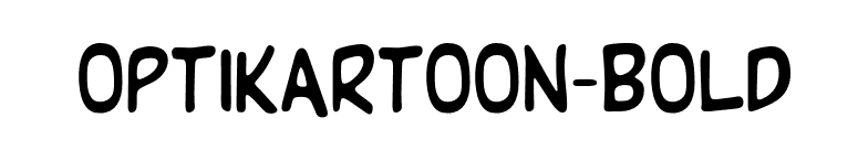 OPTIKartoon-Bold font preview