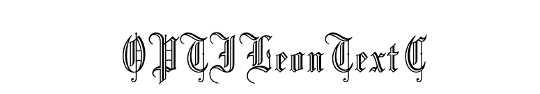 OPTILeonTextC font preview