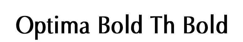 Optima Bold Th Bold font preview